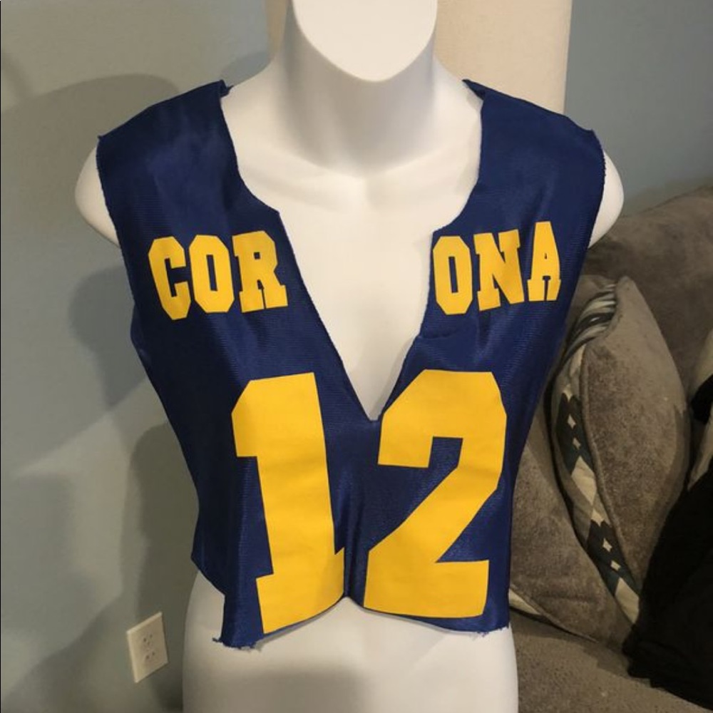 Corona beer brand cropped top